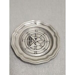 Vintage Wilton SYC Pewter-silver Coaster From Columbia PA